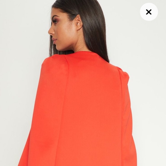 orange cape blazer